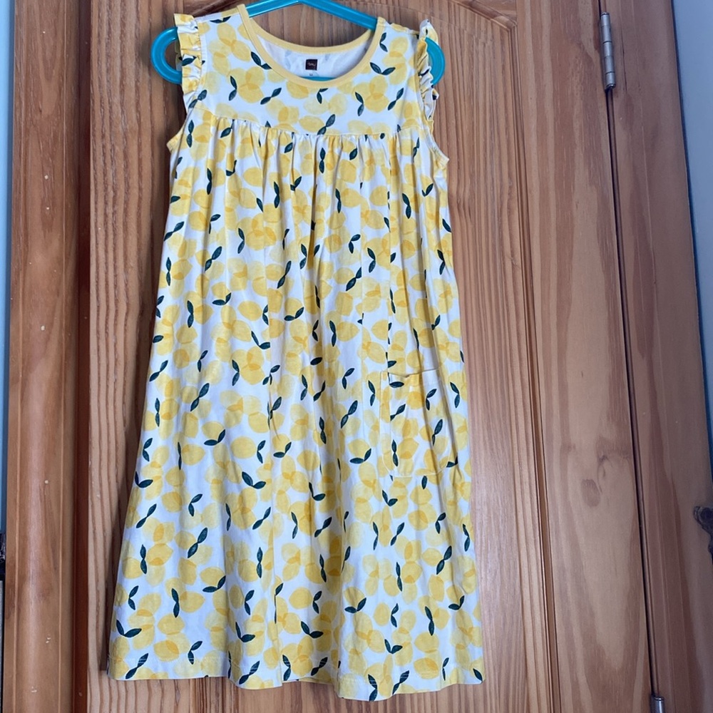 Tea collection lemon dress size 12y